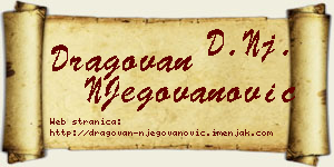 Dragovan NJegovanović vizit kartica